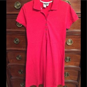 VINTAGE DKNY JEANS GOLF SHIRT DRESS SZ Small